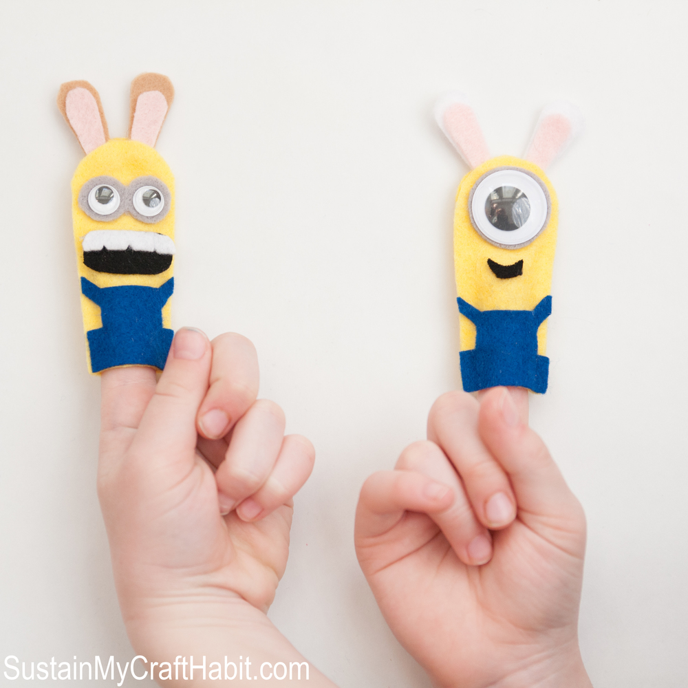 Easter Minion Finger Puppets