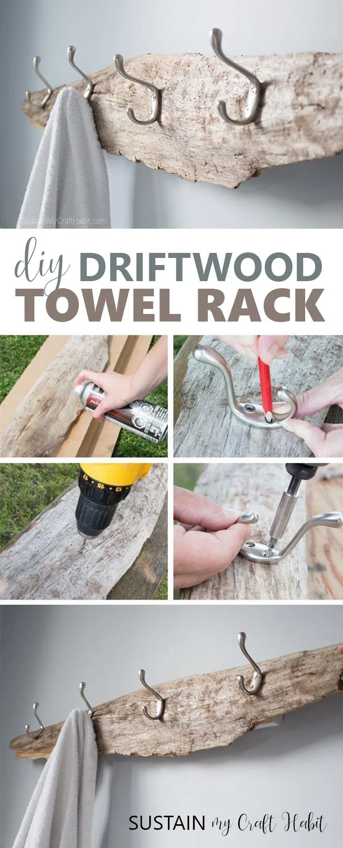 DIY Rustic Towel Bar From An Antique Harness – A Pretty Happy Home