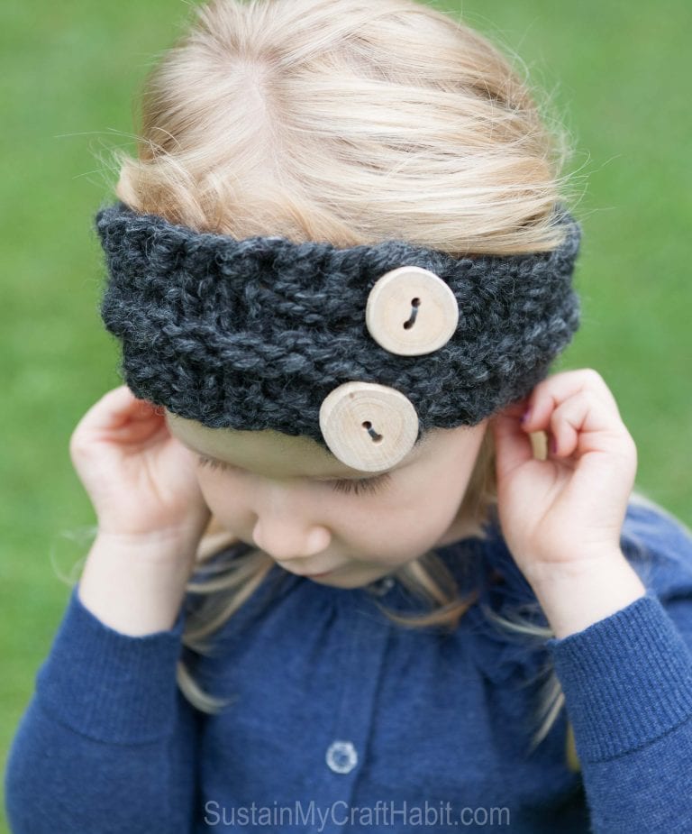 Child’s Easy Free Knitted Headband Pattern