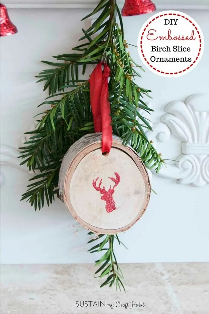 DIY Wood Slice Christmas Ornaments: Made From Your Own Christmas Tree