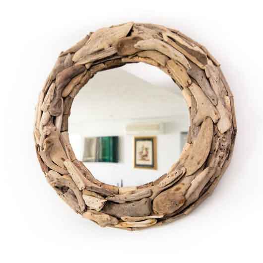 How To Make A Diy Driftwood Mirror Or, Large Driftwood Mirror Round