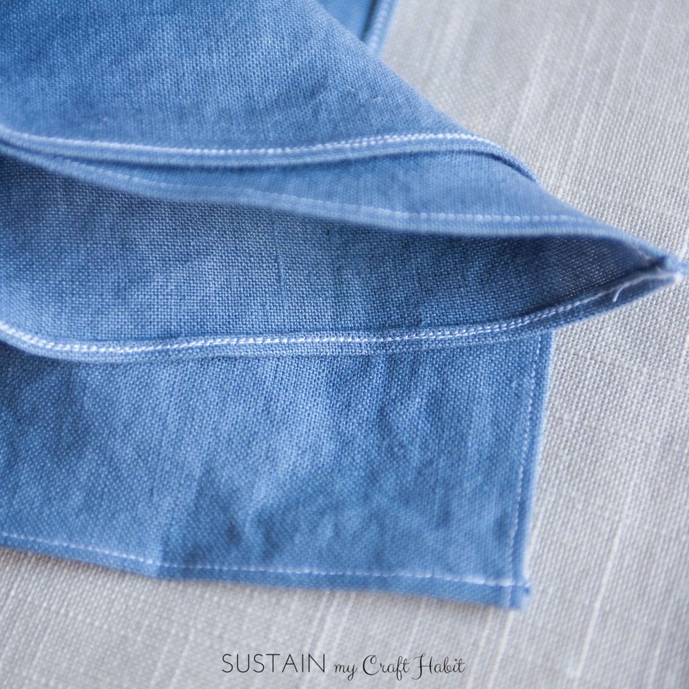 DIY Linen Napkins and Nautical Cable Napkin Rings – Sustain My Craft Habit