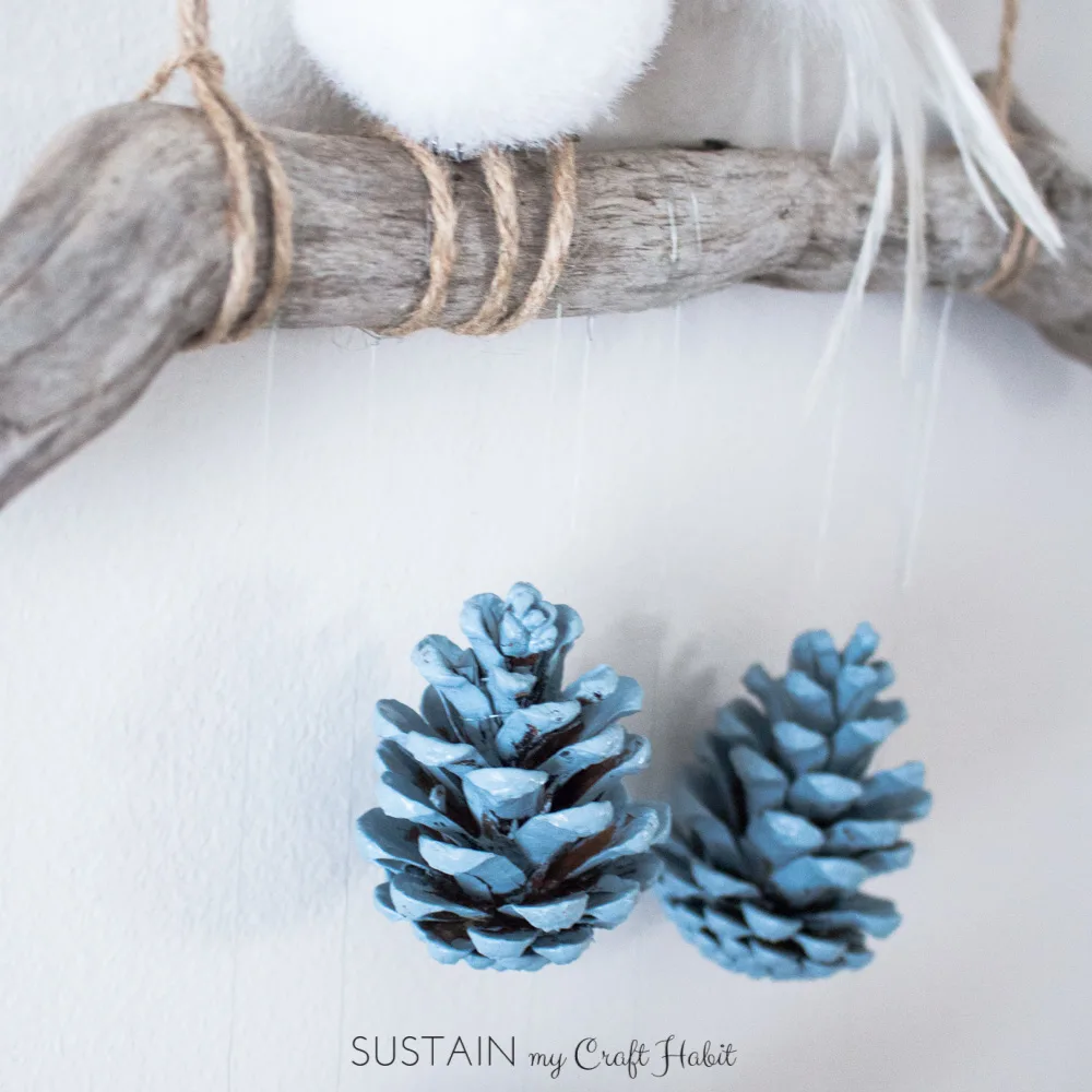 COHEALI 1 Set DIY Handmade Materials Pine Cones for Crafts Snow Pine Cone  Pine Cones for Decoration Pinecones Pendant Hanging Pinecones Frosted Pine