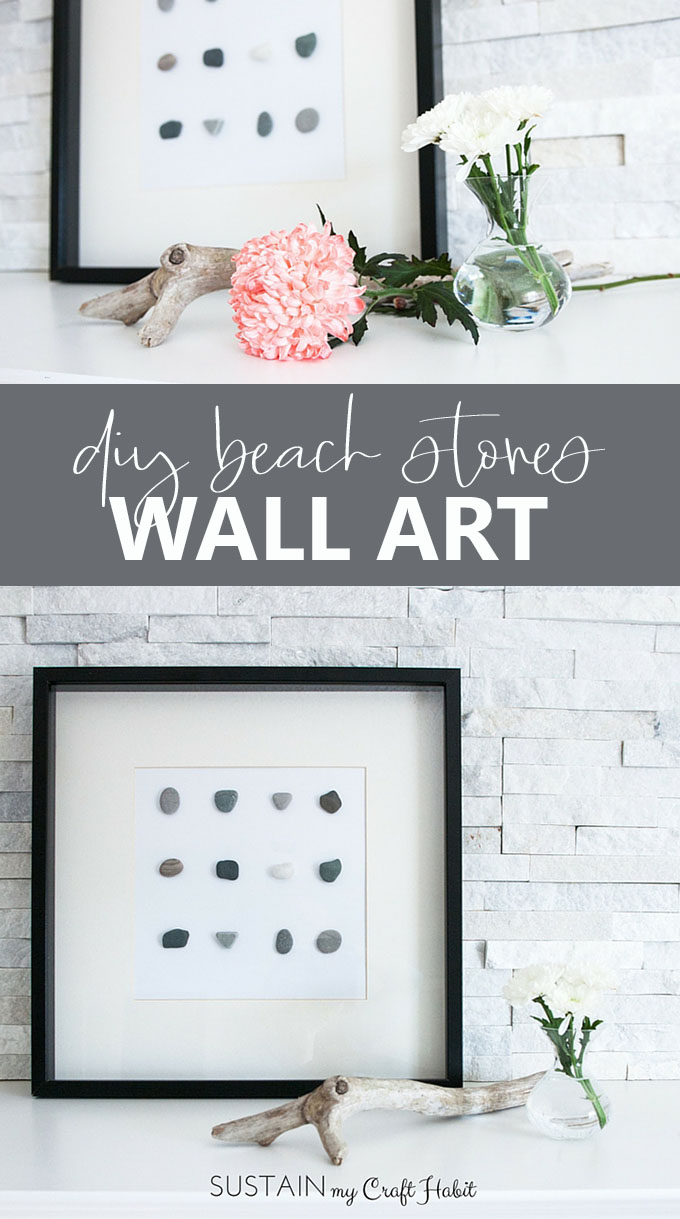 DIY Wall Art Beach Stone Home Decor Sustain My Craft Habit