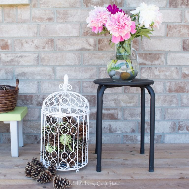 Spray Painting Ideas: Upcycling Outdoor Decor for #12MonthsofDIY