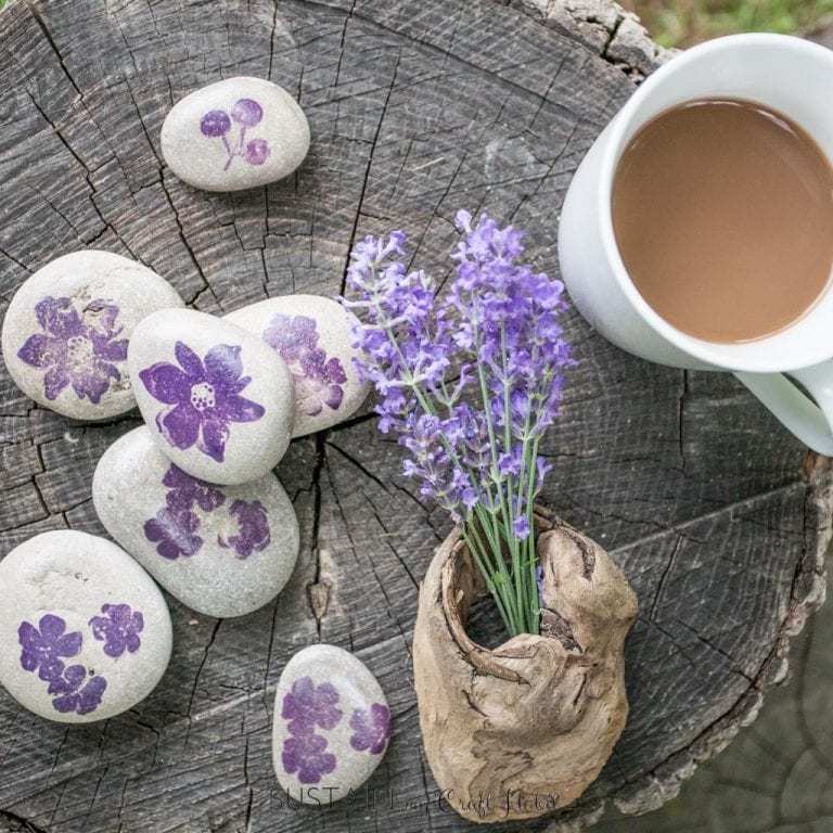 Dust Off Those Craft Supplies: DIY Stamped Rock Decor