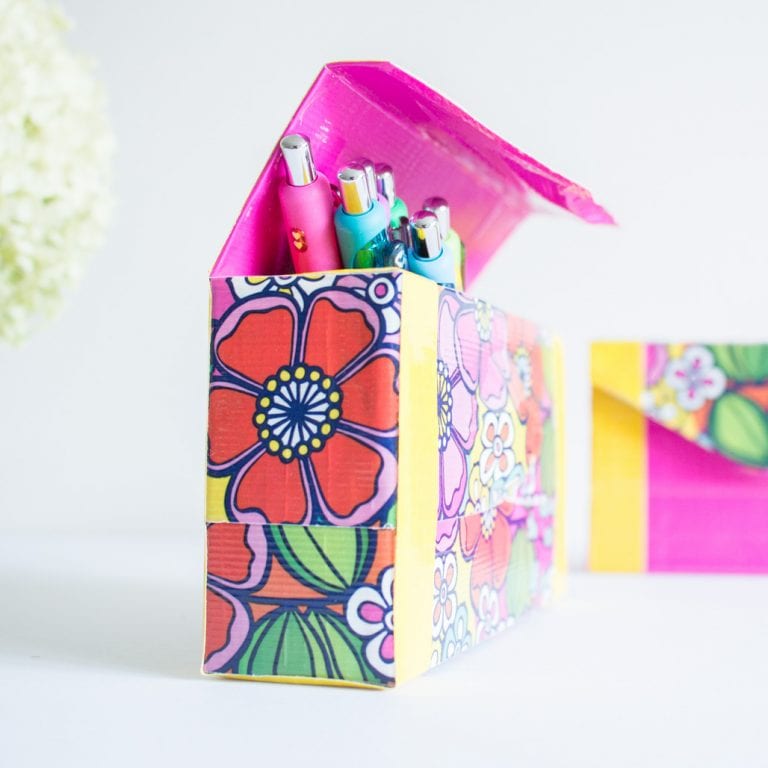 How to make an Upcycled Pencil Case using Duck Tape: A New Back To School Tradition