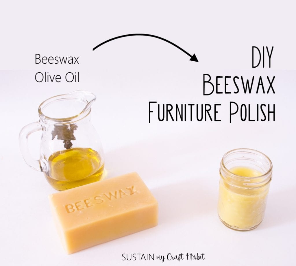 A DIY Natural Furniture Polish using Beeswax