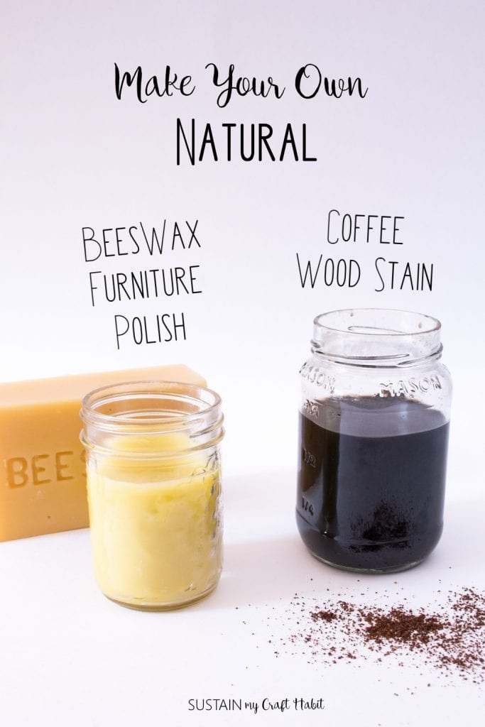 Diy Natural Coffee Wood Stain And Beeswax Furniture Polish