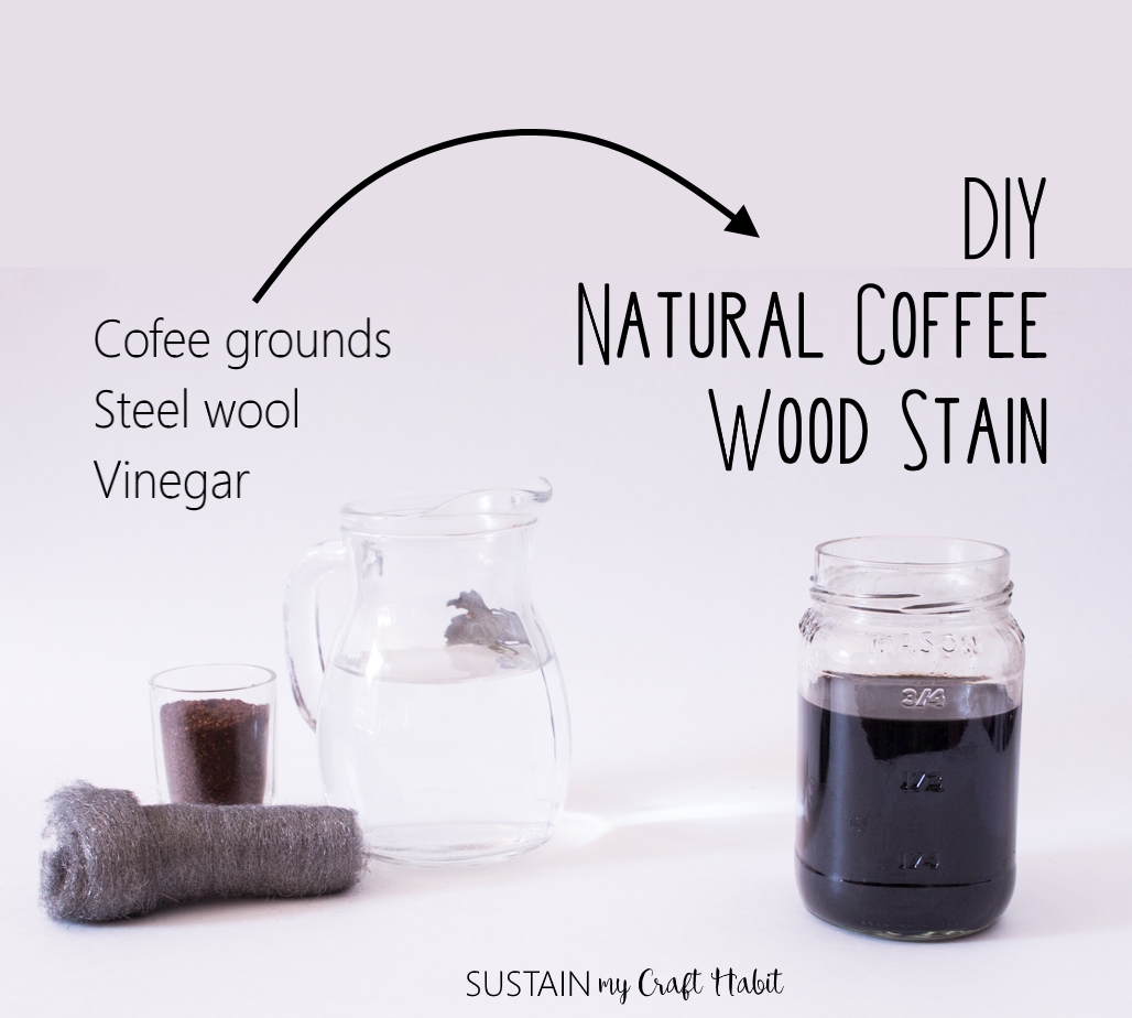 DIY Natural Coffee Wood Stain and Beeswax Furniture Polish Sustain My Craft Habit