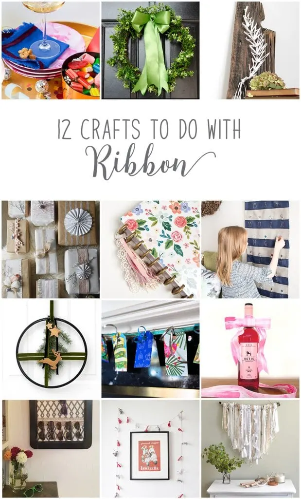 DIY advent calendar | How to make an advent calendar with ribbon | Holiday crafts to make with ribbon