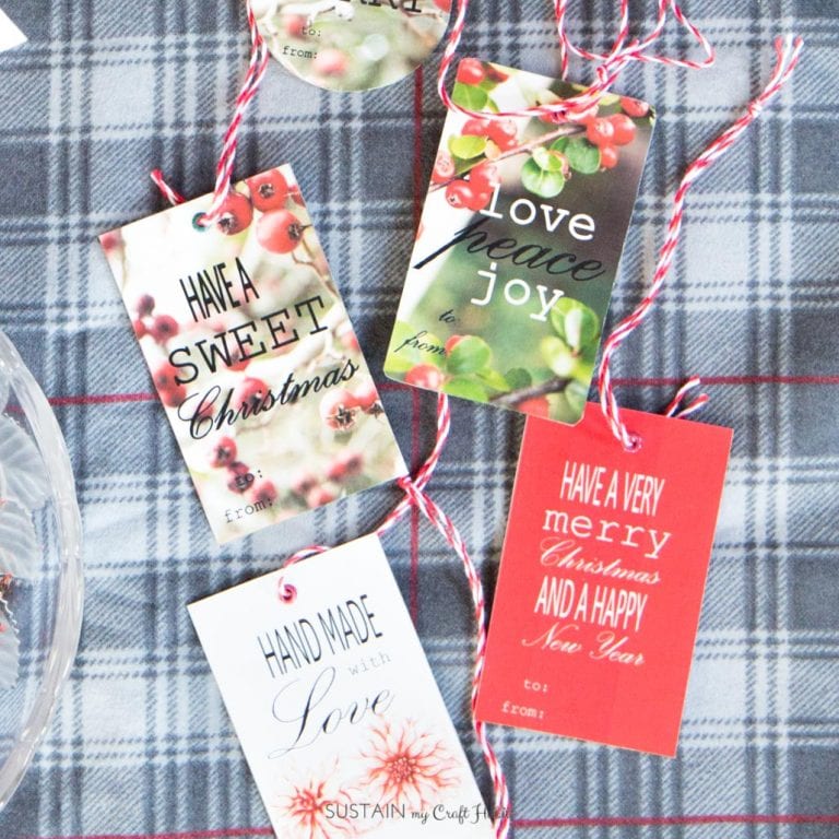 Free Nature-Inspired Printable Christmas Gift Tags