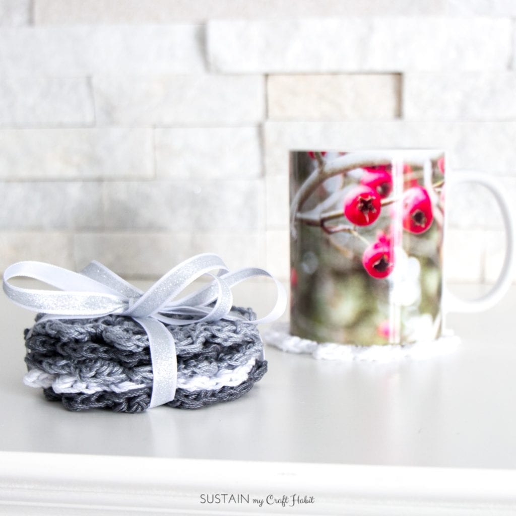 Free Easy Crochet Coaster Pattern for Beginners – Sustain My Craft Habit