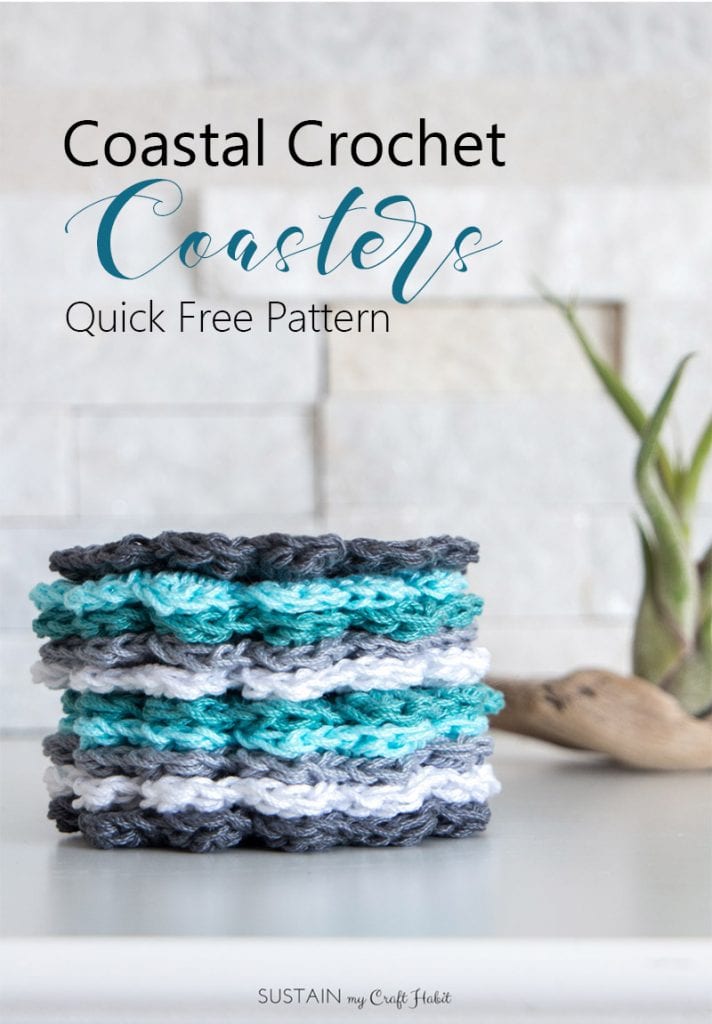 Simple & Modern Style Crochet Coasters Free Pattern - Crochet For You