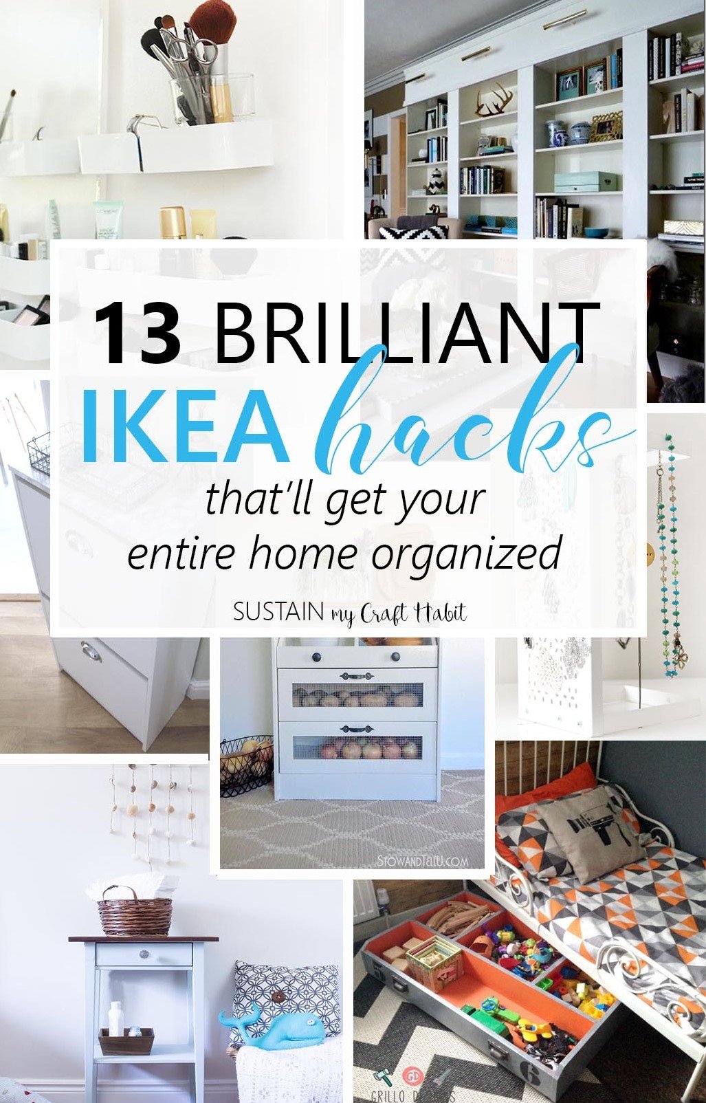13 clever repurposing and upcycling ideas for your IKEA furniture | IKEA hack ideas to help with home organization