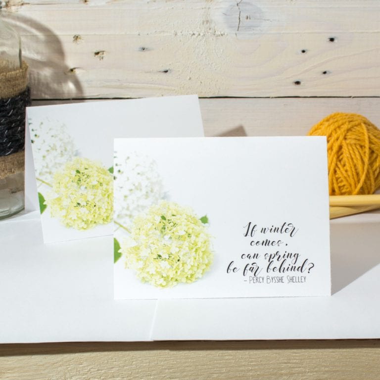 January’s Free Printable Floral Greeting Card