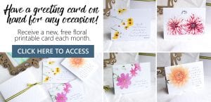 Floral notecard for any occasion