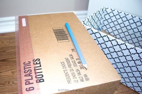 Easy Fabric Covered DIY Storage Box (from Cardboard) – Sustain My
