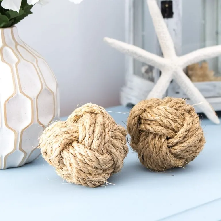 Even though we learned how to make these trendy Monkey's Fists by accident, yours will turn out beautifully with our simple video tutorial. A cheap and easy DIY coastal home décor idea!