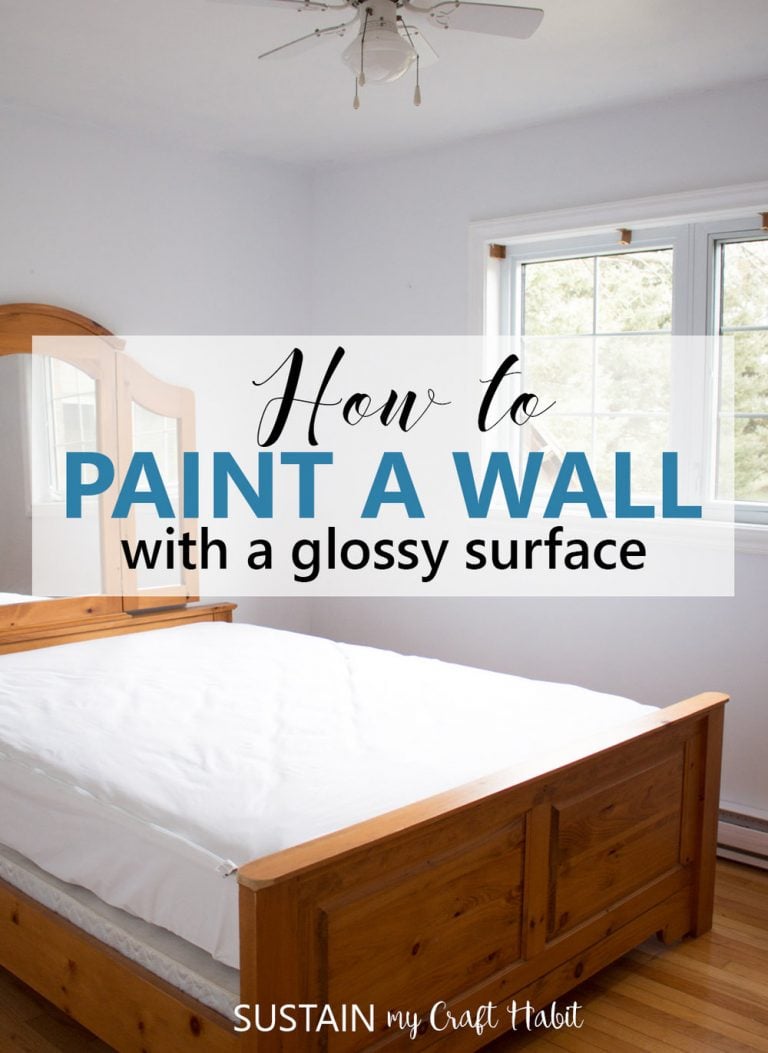 Learn how to paint a wall with a glossy surface. Great tutorial if you are using latex paint on a wall with an unknown surface finish.