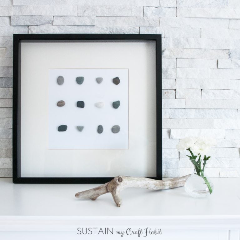 DIY Wall Art: Beach Stone Home Decor