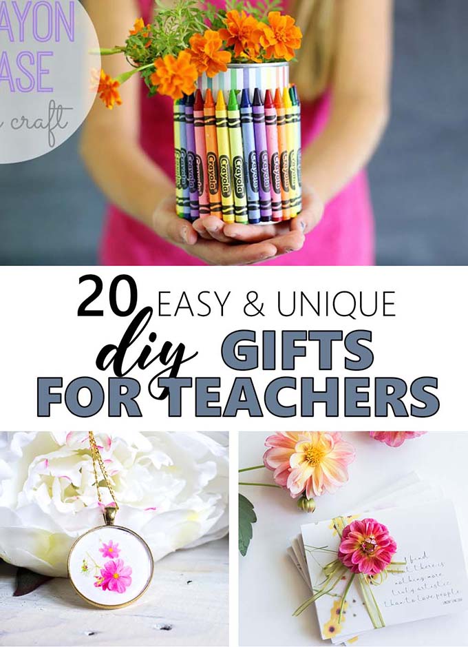 Gifts for teachers you can make to show your appreciation for a great school year!