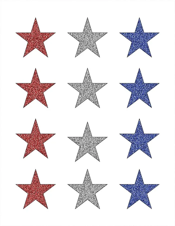 4th of july star clipart