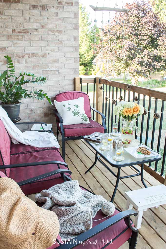 12 DIY patio decorating ideas to wow your friends this summer or to create a cozy patio oasis to relax in.