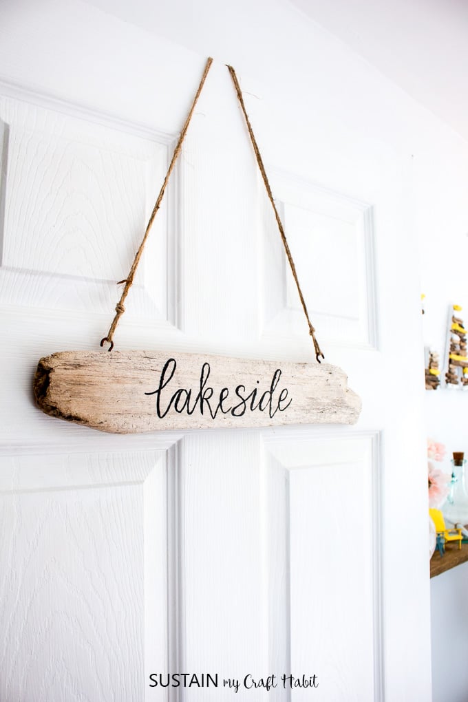 How To Make A Hand Lettered Diy Driftwood Sign Sustain My