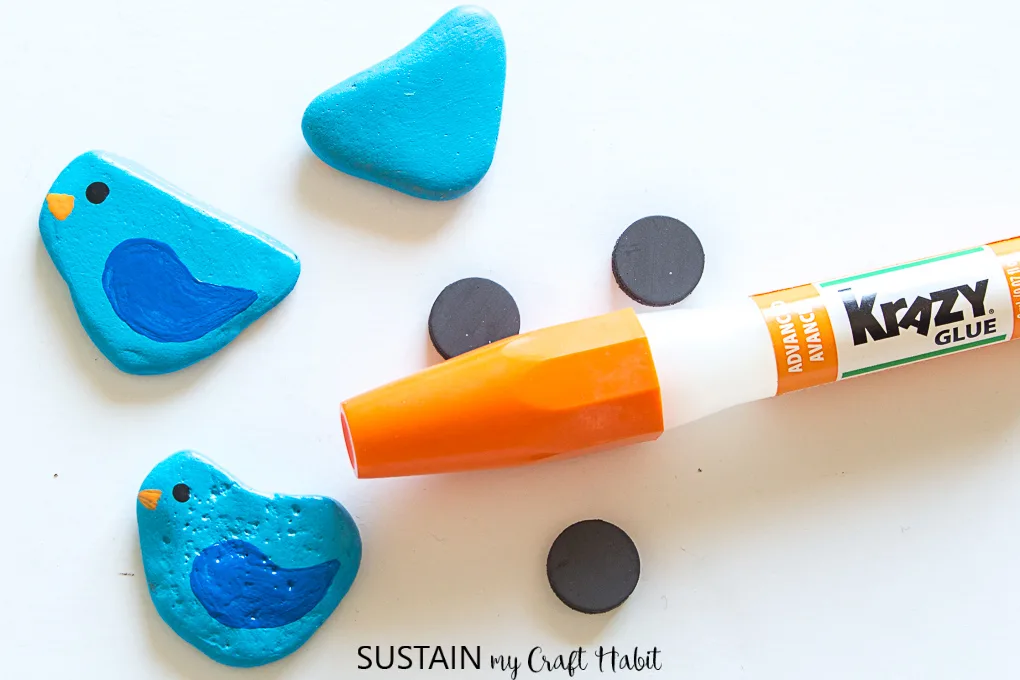 Turning Easy Painted Rocks into Picture Magnets – Sustain My Craft