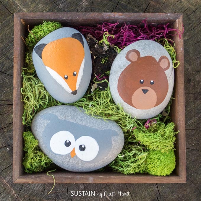 Owl Painted Rocks (Super Easy Rock Owl Paintings!) - Arty Crafty Kids