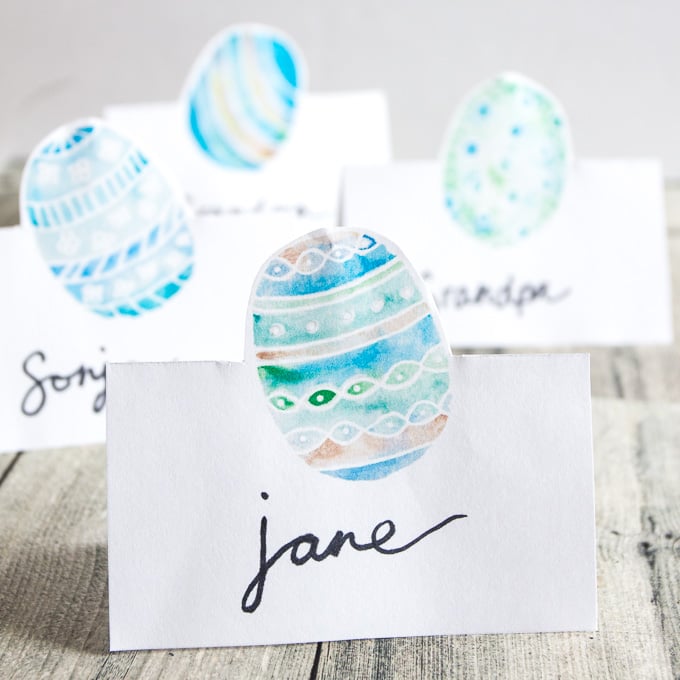 No Bake Easter Dirt Cup Place Card - Spot of Tea Designs