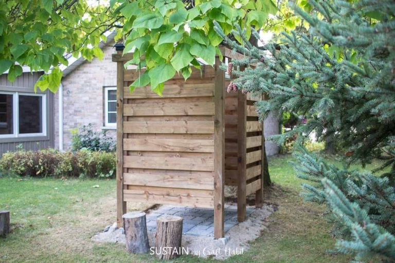 Easy DIY Outdoor Shower Enclosure Plans [with VIDEO!] Sustain My
