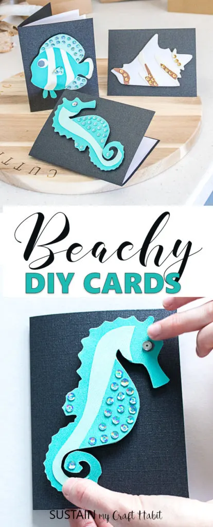 Adorable beach-themed DIY cards for any occassion