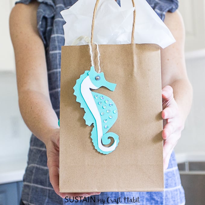 beachy printable gift tags