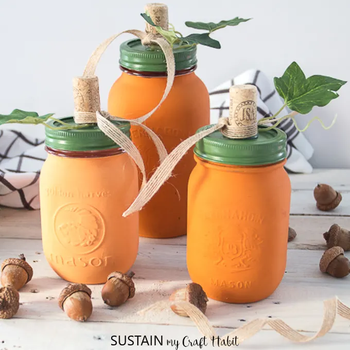pumpkin mason jar crafts