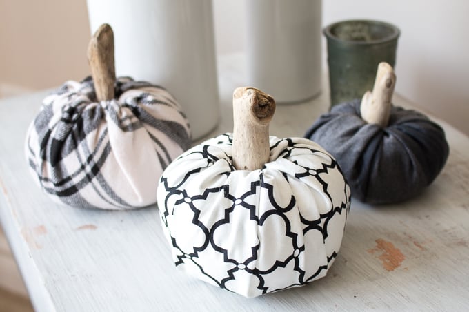 fabric pumpkins