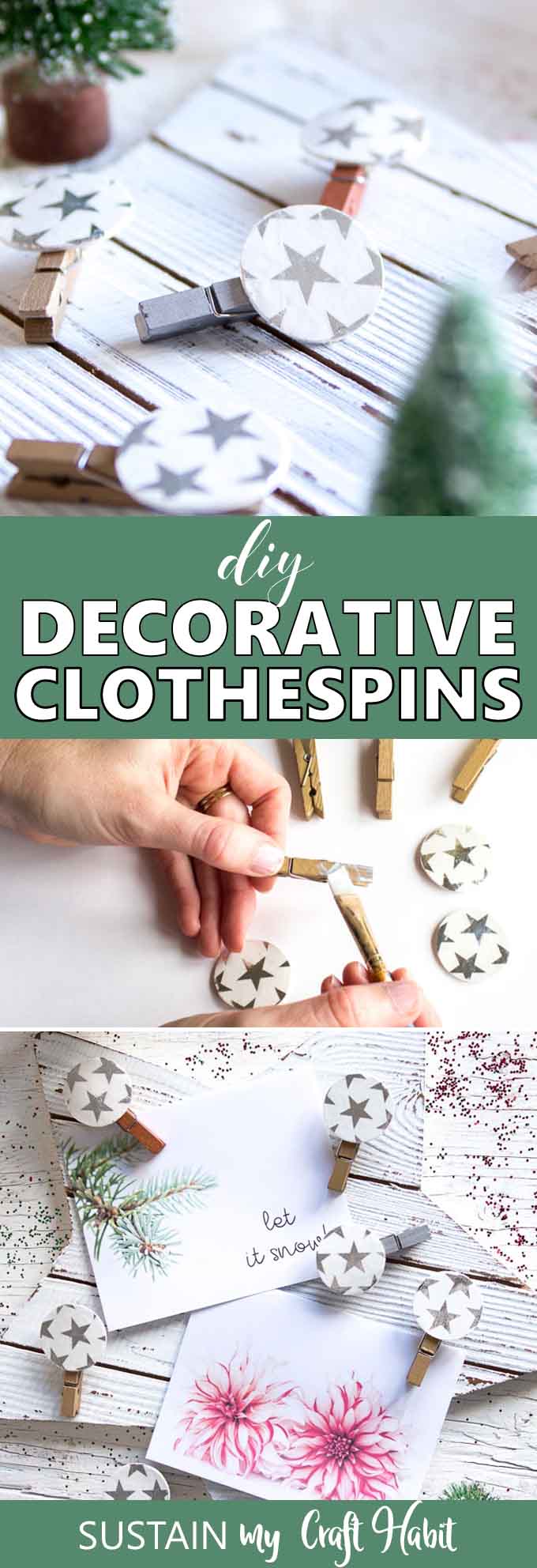 Pretty Decorative Clothespins: Remodelaholic Creative Christmas ...