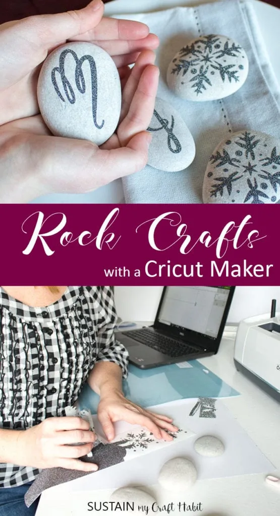 rock crafts with Cricut Maker
