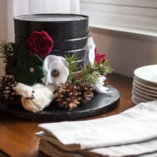 winter centerpiece idea