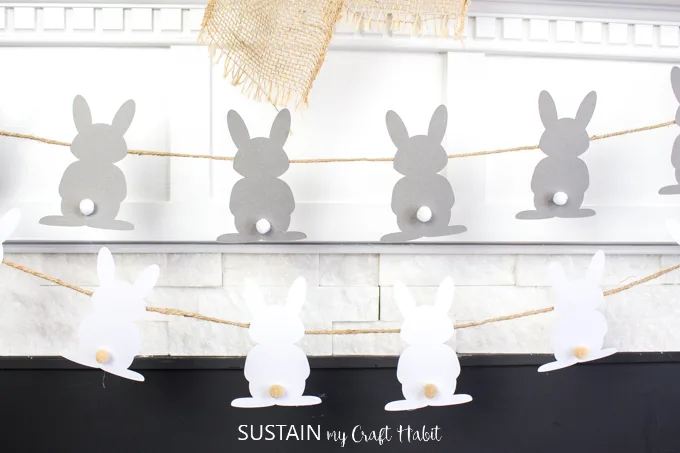 Download A Bunny Full Diy Easter Garland Sustain My Craft Habit