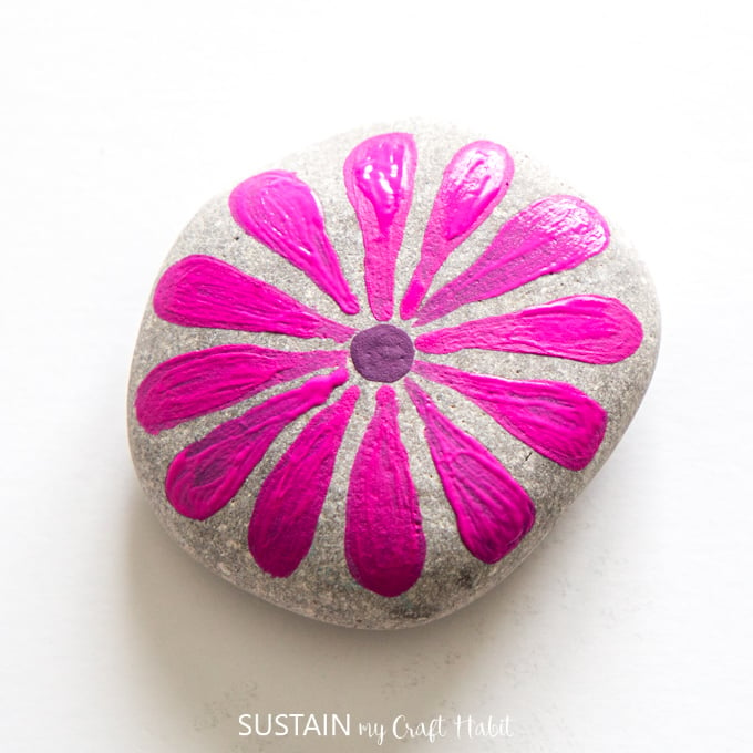 Colourful And Cheerful Flower Painted Rocks Sustain My Craft Habit