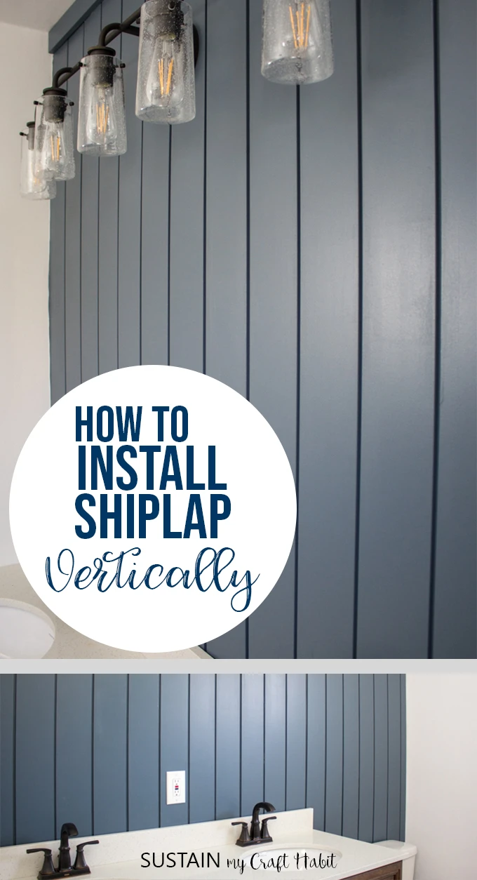 installing shiplap vertically