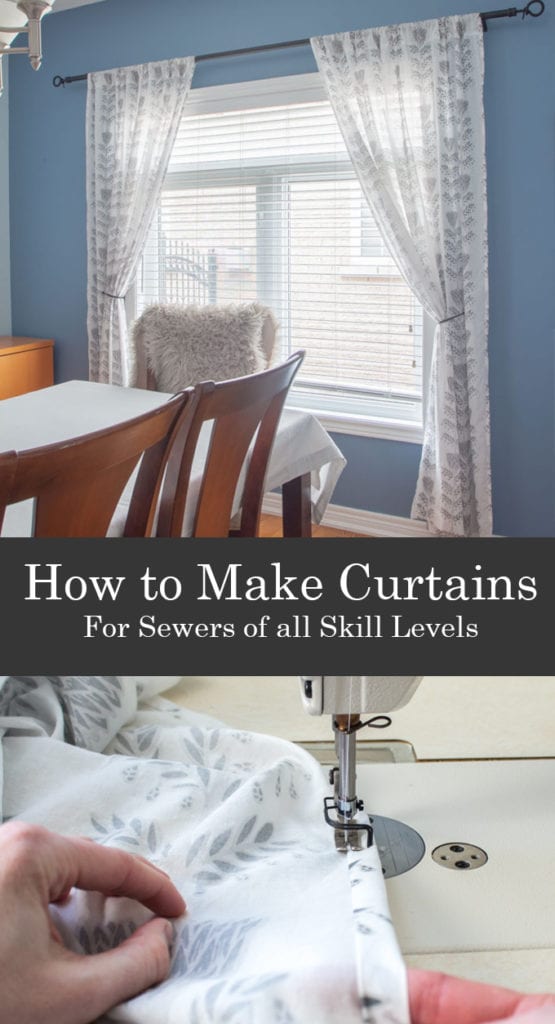 How To Make Easy Sew Curtains, How To Make Your Own Curtains Easy