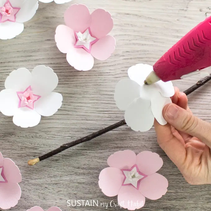 cherry blossom paper flowers