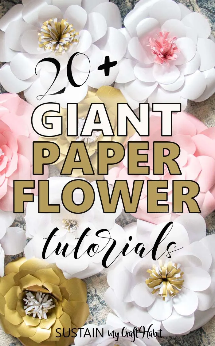 How to make easy DIY giant paper flowers