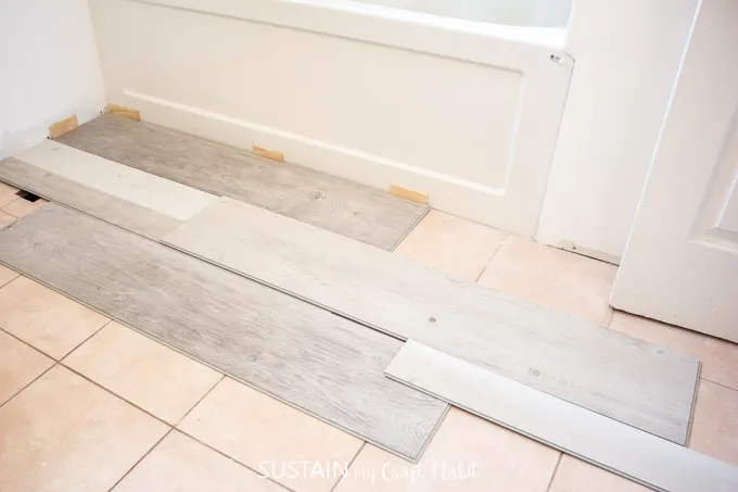 Installing Vinyl Plank Flooring: Lifeproof Waterproof Rigid Core – Sustain  My Craft Habit