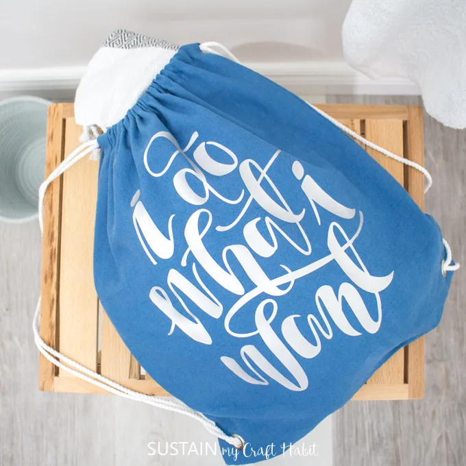 All you need is love and the beach bag made with Cricut Iron-on. Make It  Now in Cricut Design Space