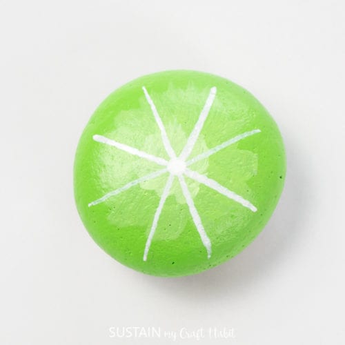 Lemon and Lime Painted Rocks Sustain My Craft Habit