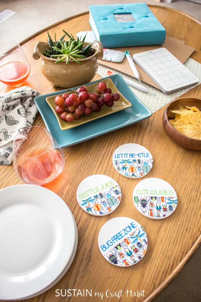 DIY Taco Tuesday Gift Bag & Coasters with Cricut Infusible Ink - All for  the Memories